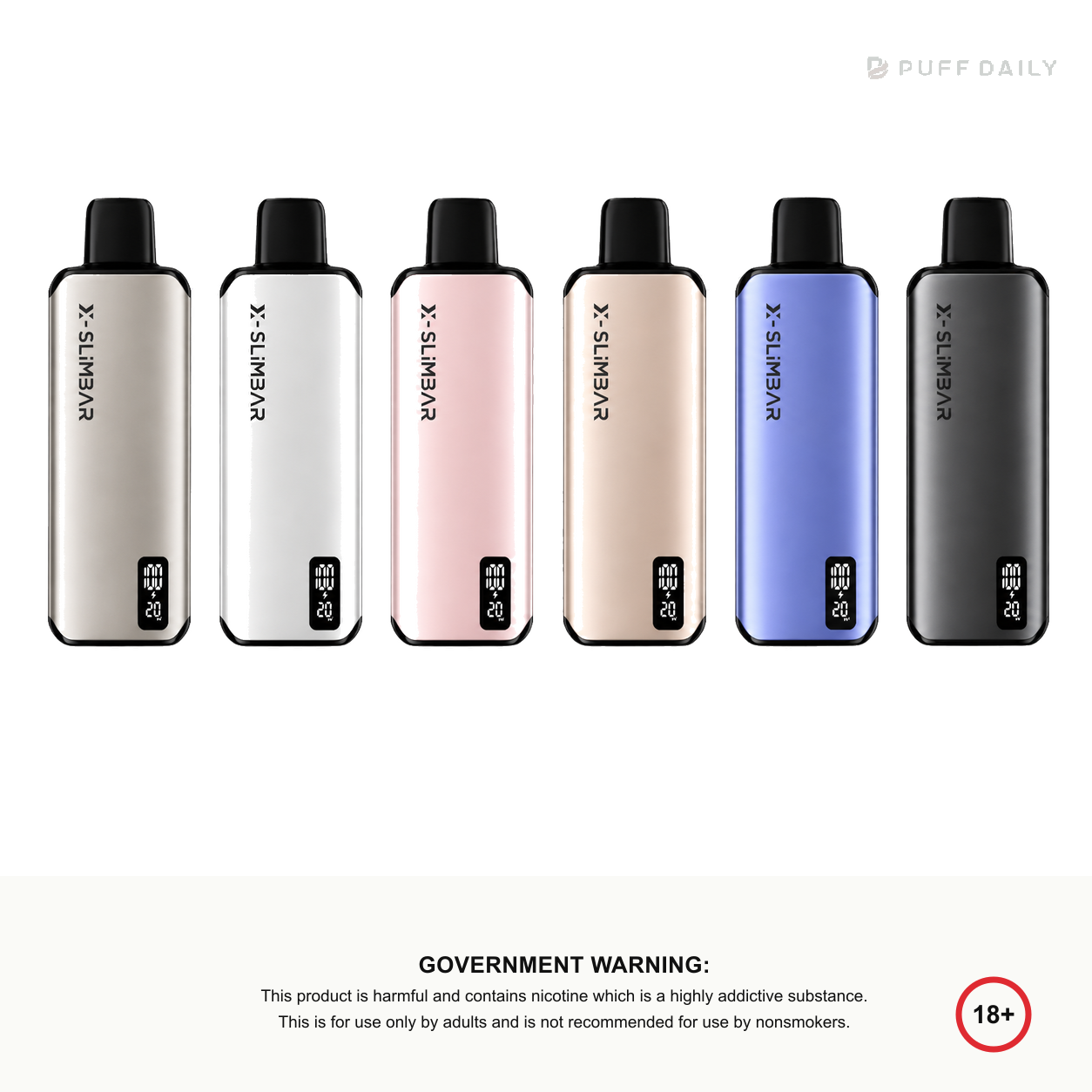 X-VAPE Slimbar Battery Device — transparent background standardized image