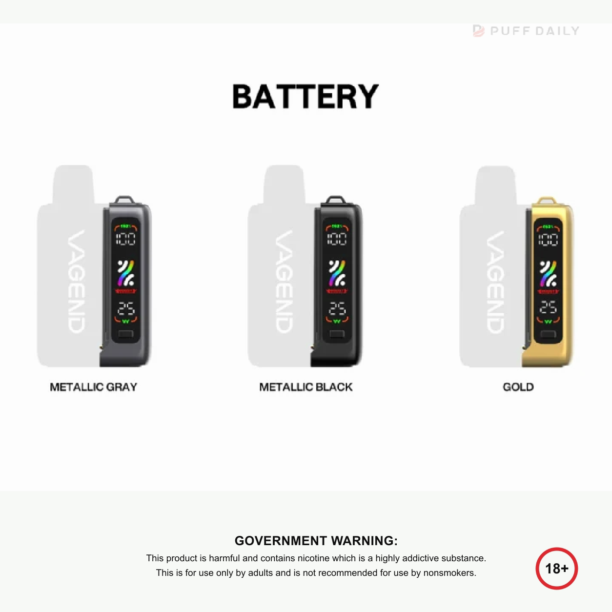 VAGEND SVOPP Battery Device — standardized product image